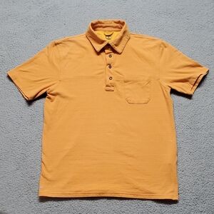 Timberland Men's Polo Shirt in Warm Orange Size S